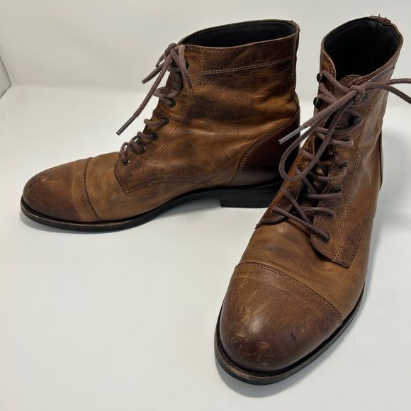 Wolverine BLVD Leather Men\'s Cap Toe Lace Up Vintage Look Logger Boots main image 8